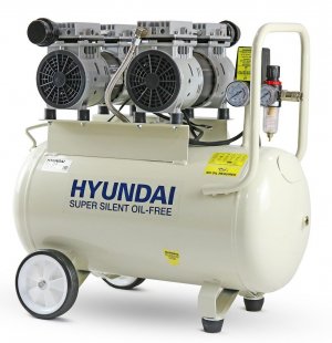 Hyundai HY27550 11CFM, 1500w 2HP, 50 Litre Oil Free Low Noise Electric Air Compressor